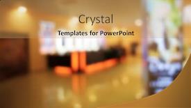  Presentation with cinema - Theme consisting of blurred-view-of-box-office background and a yellow colored foreground