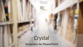  Presentation with inventory - Cool new theme with blurred view of warehouse inventory backdrop and a  colored foreground