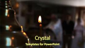  Presentation with ceremony - Beautiful slide deck featuring blurred wedding ceremony in church backdrop and a wine colored foreground