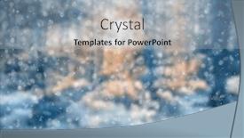  Presentation with blurred bokeh - Theme consisting of blurred-winter-forest-falling-snow background and a light gray colored foreground