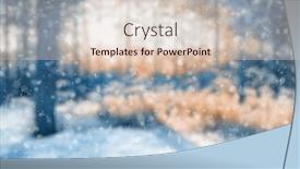  Presentation with blurred bokeh - Slide deck enhanced with blurred-winter-forest-falling-snow background and a lemonade colored foreground