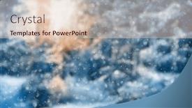  Presentation with blurred bokeh - Slide deck enhanced with blurred-winter-forest-falling-snow background and a lemonade colored foreground