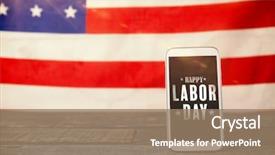  Presentation with animated - Beautiful theme featuring blurry animated flare against mobile backdrop and a coral colored foreground