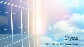  Presentation with scenic - Colorful slide deck enhanced with blurry animated flare against scenic backdrop and a light blue colored foreground