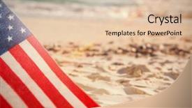  Presentation with animated sea - Colorful PPT theme enhanced with blurry animated flare against starfish backdrop and a lemonade colored foreground