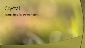  Presentation with green blur floral - Presentation design with blurriness - blurry background of fresh green background and a yellow colored foreground