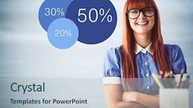  Presentation with wood panel - Cool new slides with blurry blue wood panel backdrop and a  colored foreground