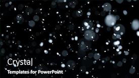  Presentation with falling snow - Colorful presentation design enhanced with blurry-bokeh-of-falling-white backdrop and a black colored foreground
