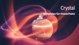  Presentation with light blue dna - Cool new presentation theme with blurry christmas ball light background backdrop and a wine colored foreground