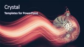  Presentation with idea light ball - Theme with blurry christmas ball light background background and a wine colored foreground