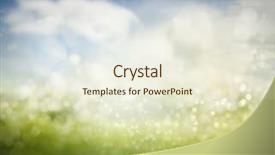  Presentation with blue green - Audience pleasing slide deck consisting of blurry green meadow and blue backdrop and a cream colored foreground