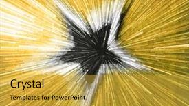  Presentation with gold star - Cool new slides with blurry star on gold background backdrop and a  colored foreground