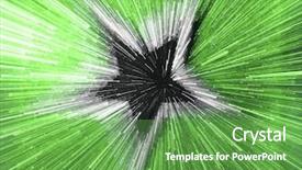  Presentation with green star - Slides enhanced with blurry star on green background background and a  colored foreground