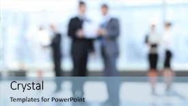  Presentation with business vision - Theme enhanced with blurry vision - business background blurred image background and a light blue colored foreground