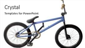  Presentation with bmx - Beautiful theme featuring bmx bicycle or bike backdrop and a white colored foreground