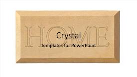  Presentation with name - Amazing presentation having name board - 'home' sign backdrop and a coral colored foreground