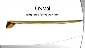  Presentation with retro - Slides having surf board - retro 60's surfboard isolated background and a white colored foreground