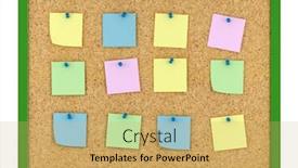  Presentation with sticky notes - Amazing presentation having board and sticky notes backdrop and a yellow colored foreground