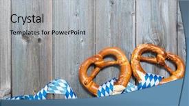  Presentation with oktoberfest beers - Colorful slides enhanced with board as background for oktoberfest backdrop and a light gray colored foreground