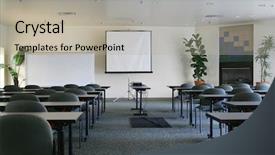  Presentation with temprature smart room - Presentation theme consisting of board director meeting finance - presentation room background and a  colored foreground