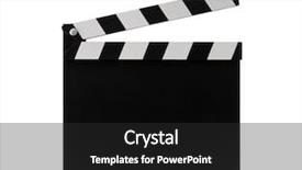  Presentation with directors - Presentation theme with board directors - film clapperboard with clipping path background and a dark gray colored foreground