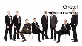  Presentation with directors - Amazing slides having board directors - group of management people isolated backdrop and a white colored foreground