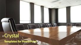  Presentation with directors - Presentation theme having board directors - modern meeting room with solid background and a tawny brown colored foreground