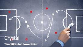  Presentation with board game - PPT theme enhanced with board game - close up image of human background and a gray colored foreground