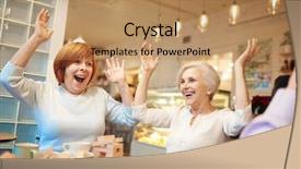  Presentation with fun - Presentation theme consisting of board game - fun at leisure background and a coral colored foreground