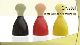  Presentation with board game - Colorful presentation theme enhanced with board game pieces german flag backdrop and a blonde colored foreground