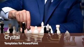  Presentation with strategy - Amazing slide set having board games night - businessman playing chess in strategy backdrop and a  colored foreground