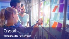  Presentation with young business people - Amazing slides having board meeting - young creative business people backdrop and a navy blue colored foreground