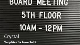  Presentation with board meeting - Cool new PPT theme with board-meeting-information backdrop and a dark gray colored foreground