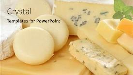  Presentation with cheese - Cool new presentation theme with board-of-delicious-cheese-food backdrop and a lemonade colored foreground