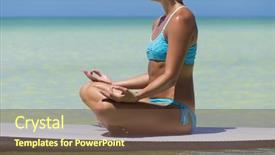  Presentation with yoga - Audience pleasing slide set consisting of board retreat - woman practicing sup yoga backdrop and a tawny brown colored foreground