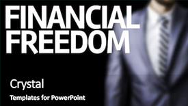  Presentation with freedom - PPT theme enhanced with board with a business man background and a black colored foreground