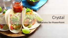  Presentation with fish tacos - Cool new theme with board with tasty fish taco backdrop and a lemonade colored foreground
