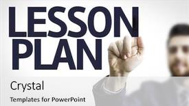  Presentation with lesson plan - PPT theme with board with text lesson plan background and a white colored foreground