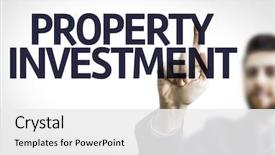  Presentation with property - Presentation with board with text property investment background and a white colored foreground