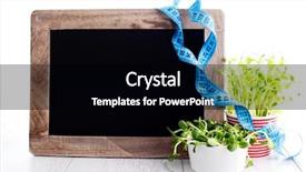  Presentation with boarder - Presentation design consisting of boarder with fresh vegetables - fruits and vegetables background and a black colored foreground