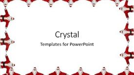  Presentation with boarder - Audience pleasing PPT layouts consisting of boarders - santa claus isolated on white backdrop and a white colored foreground