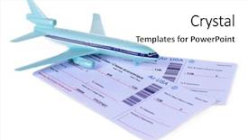  Presentation with airline - Theme having boarding pass - airline tickets isolated on white background and a white colored foreground