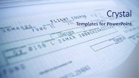  Presentation with coupon - Slides enhanced with boarding pass - flight coupon close-up shallow dof background and a sky blue colored foreground
