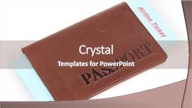  Presentation with game ticket - Cool new presentation with boarding pass - passport and ticket isolated backdrop and a tawny brown colored foreground