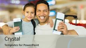  Presentation with airport - Audience pleasing PPT theme consisting of landfill of ferrous material backdrop and a gray colored foreground