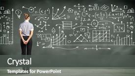  Presentation with blackboard - Presentation featuring boarding school - business person standing background and a dark gray colored foreground