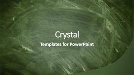  Presentation with chalk line set of grunge - PPT theme with boarding school - chalk rubbed out on blackboard background and a tawny brown colored foreground