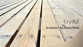  Presentation with wood planks - PPT theme featuring boards-of-wood-covering-timber background and a lemonade colored foreground