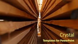  Presentation with warehouse - Theme with boards-on-timber-mill-warehouse background and a tawny brown colored foreground