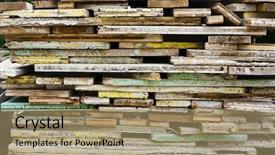  Presentation with concrete - Audience pleasing slides consisting of boards used to make concrete backdrop and a coral colored foreground